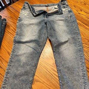 American Eagle Mom styled jeans and black jeans